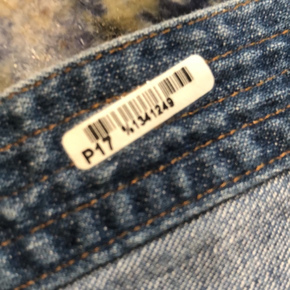 ANN TAYLOR 💯% cotton denim tunic top•front lacing•long sleeve•size 8 - Picture 16 of 17